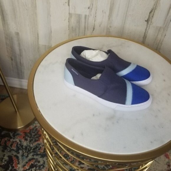 Nautica SUSTAINABLY CRAFTED COLORBLOCK SLIP-ON SNEAKER Blue - Picture 2 of 6